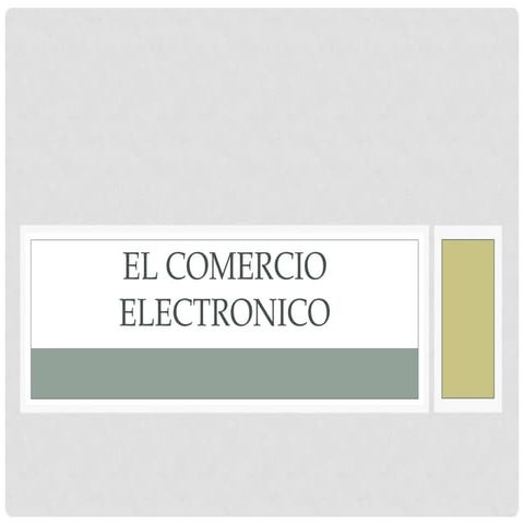 El comercio electronico