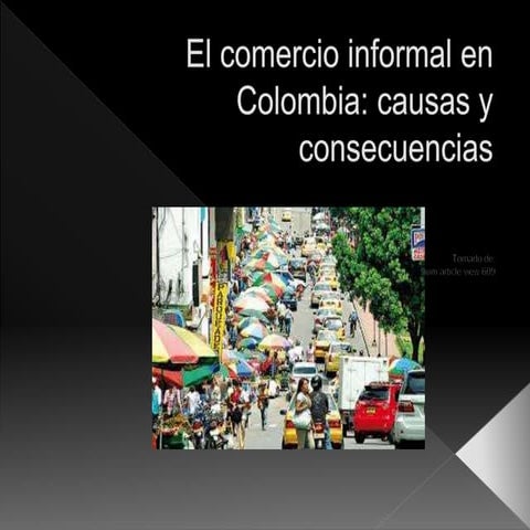 El comercio informal en colombia omar marulanda. | PPTX