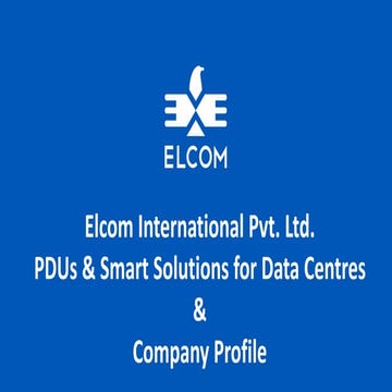 Elcom PDU & Smart solutions : Company Profile