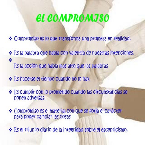 El compromiso | PPT