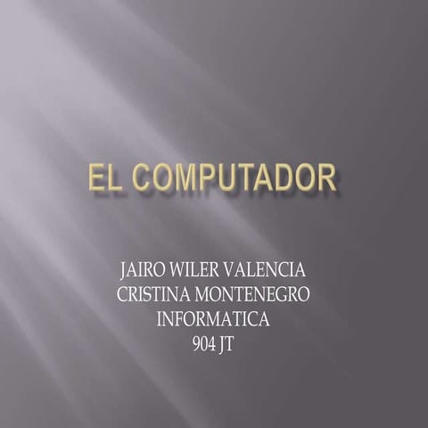 Conceptos básicos de la informática | PPTX