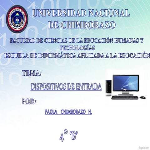 DISPOSITIVOS DE ENTRADA