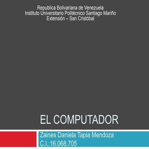 El computador daniela