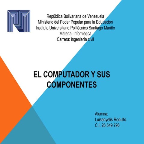 El computador y sus componentes