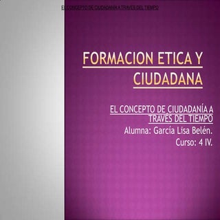 El concepto de ciudadanía atrves de...