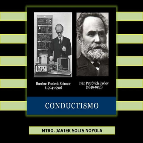 El Conductismo (teoría del aprendizaje). Presentación desarrollada por el MTR...