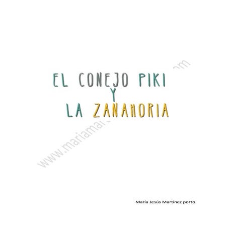 El conejo Piki y la Zanahoria