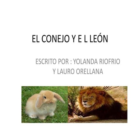 El conejo y e l león | PPTX