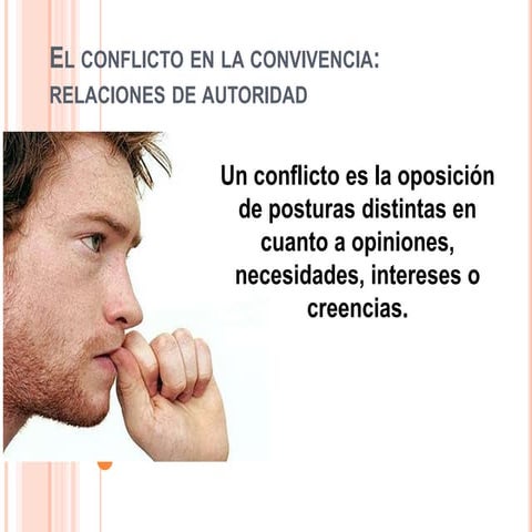 El conflicto en la convivencia humana | PDF
