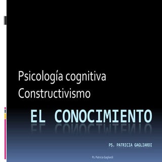 El conocimiento tipos de aprendizaj...