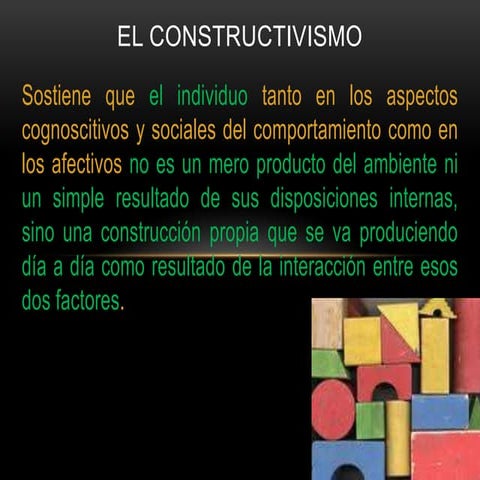 El constructivismo | PPTX
