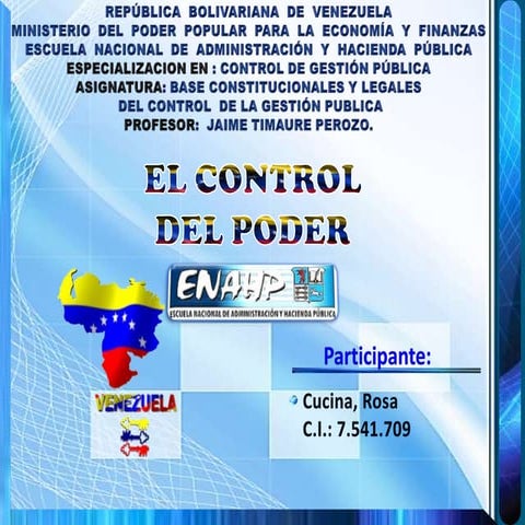 El control del poder | PPTX