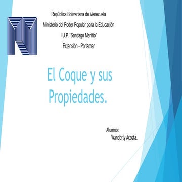 El coque y sus propiedades