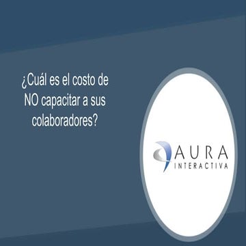 El costo de no capacitar | PPTX