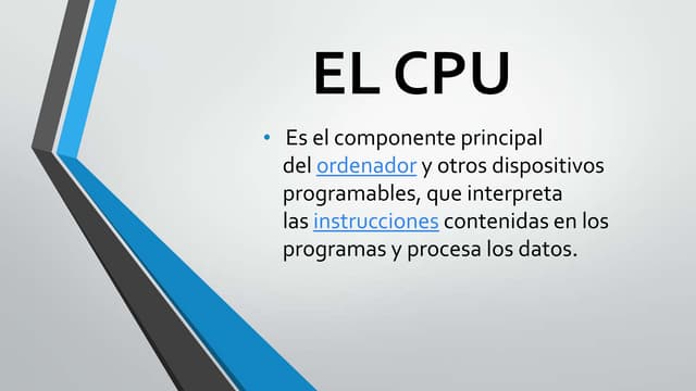 El cpu