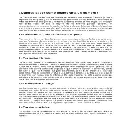 Reporte 5 Errores al Enamorar a un Hombre | PDF
