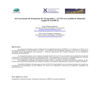 El Curriculo de Primaria de Geograf...