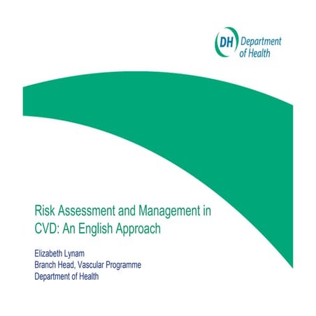 Risk Assessment and Management of Cardiovascular Diseases - an English ...