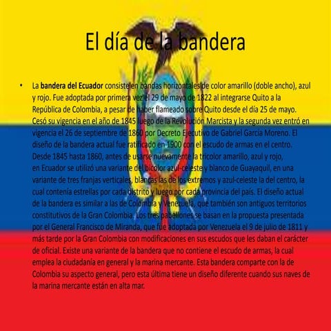 El día de la bandera