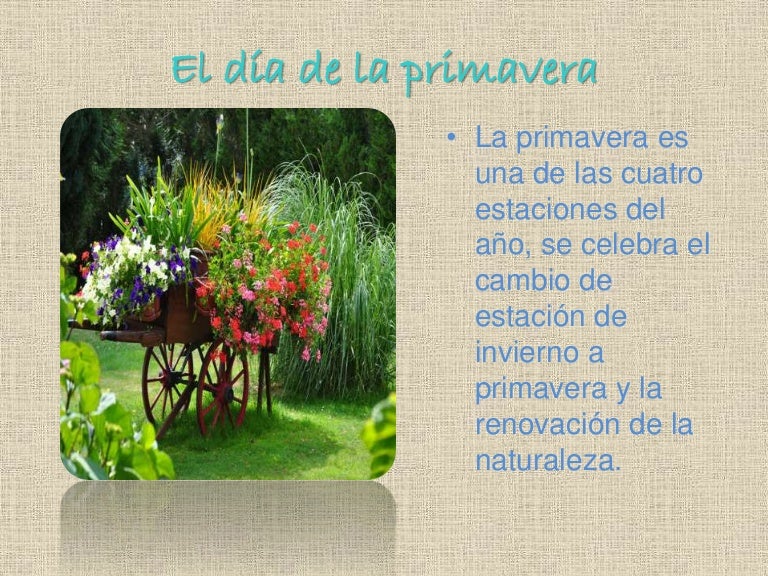 El día de la primavera El día de la primavera
