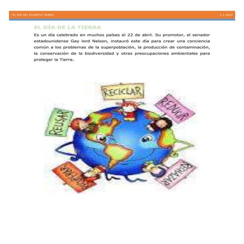 El día de la tierra