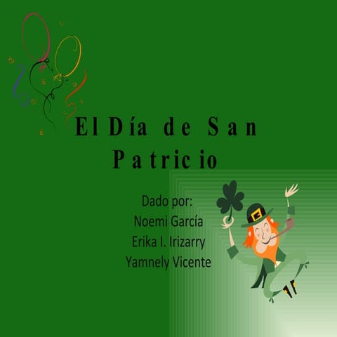 El DíA De San Patricio