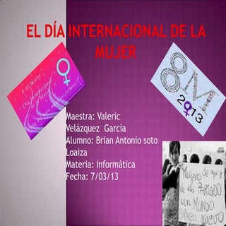 El día internacional de la mujer