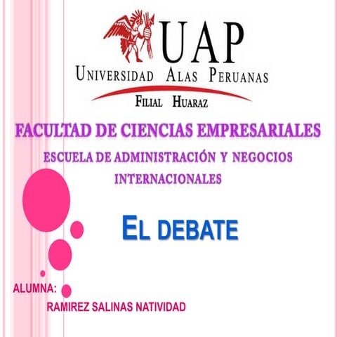 El debate