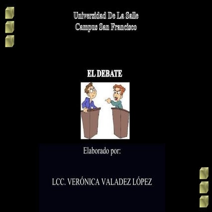 El debate y sus características