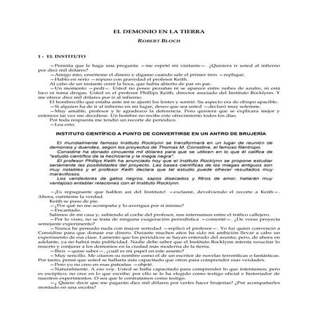 El demonio en la tierra