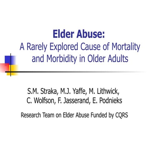 Elder Abuse