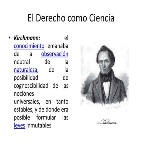 El derecho como ciencia