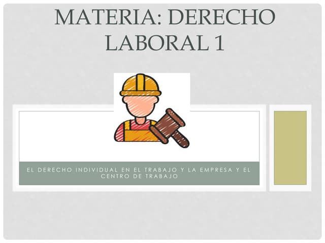 EL DERECHO INDIVIDUAL DEL TRABAJO en mexico.pptx