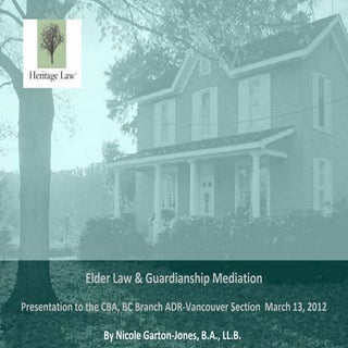Elder & Guardianship Mediation in BC