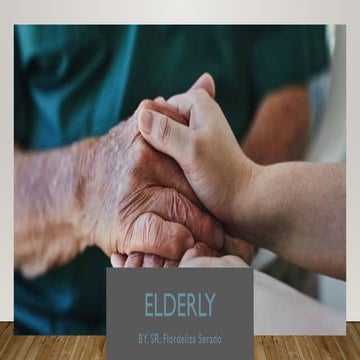 The rights of older persons, elderly, old age