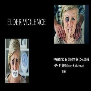 Elder violence  ppt