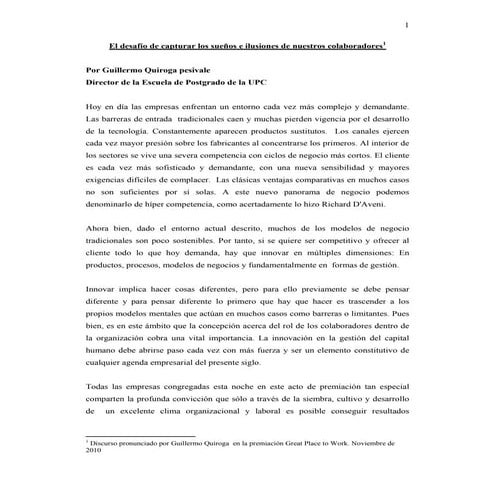 El desafío de capturra los sueños e ilusiones de nuestros colaboradores