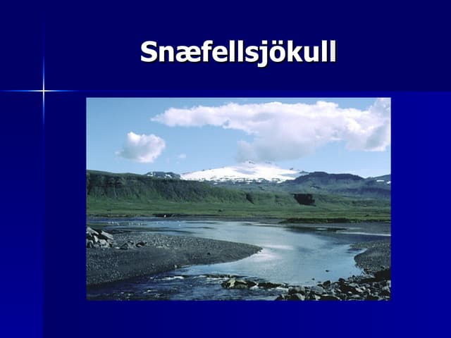 Eldfjallið Snæfellsjökull