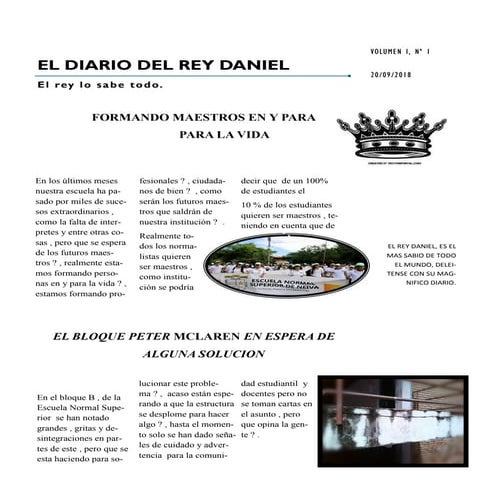 El diario del rey Daniel