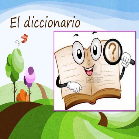 El diccionario, la revista, el periódico y preposiciones | PPTX