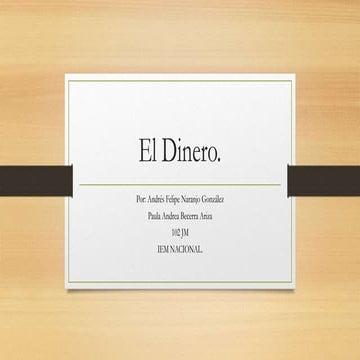 El dinero y sus funciones | PPTX
