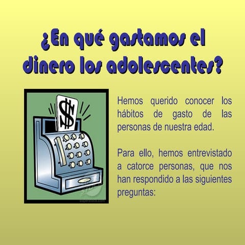 El dinero y los adolescentes