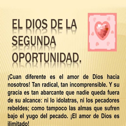 El Dios de la segunda oportunidad