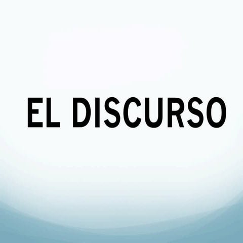 El discurso (2)