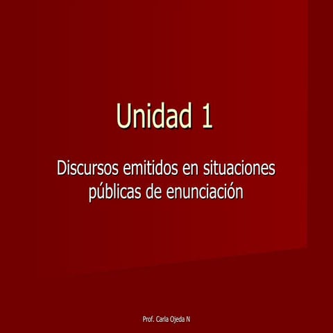 El discurso público