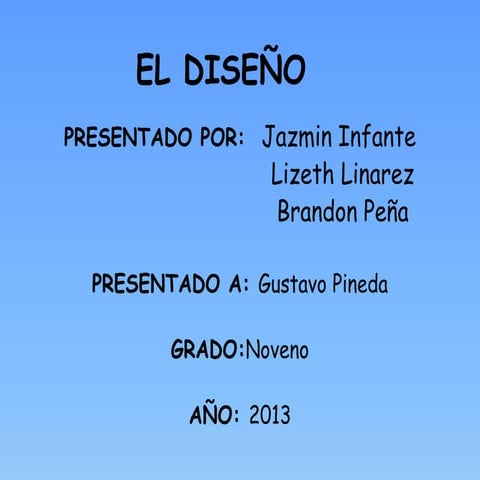 El diseño