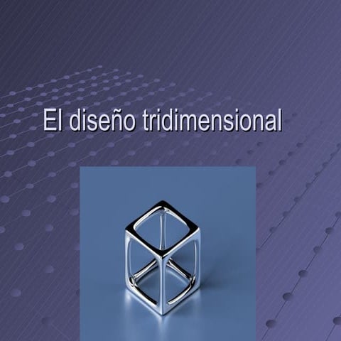 Los elementos del diseño tridimensional
