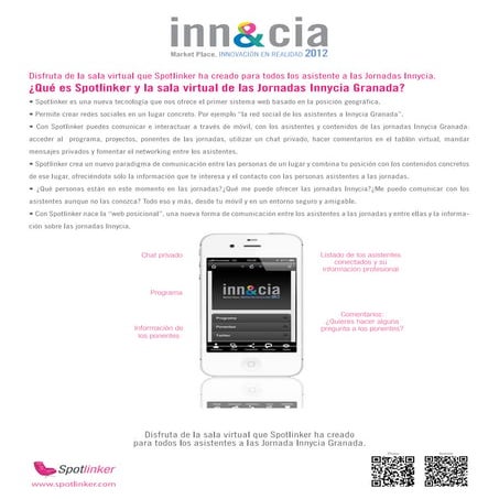 ¿Qué es Spotlinker y la Sala Virtual de Inn&cia Granada?