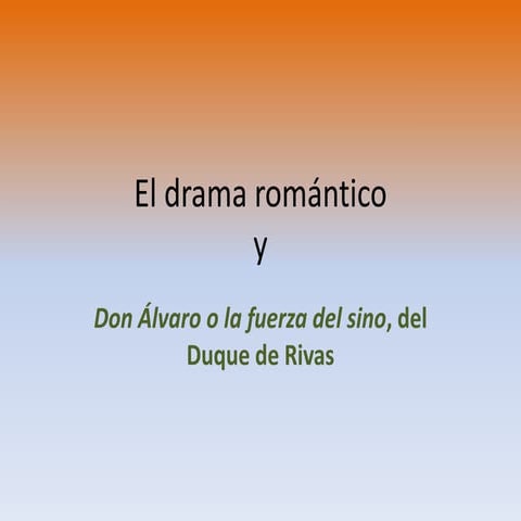 El drama romántico