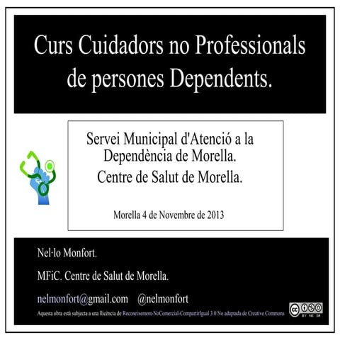 El dva curs cuidadors no professionals oct 2013